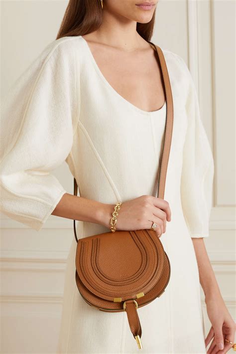 chloe mini marcie bag tan|chloe marcie saddle bag small.